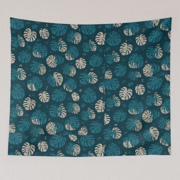 Item preview, Blue Leaves Pattern For Summer designed and sold by DemureArtsy.
