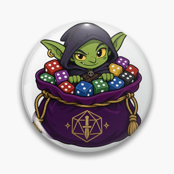 Item preview, Rogue Dice Goblin Sticker - Funny D&D Dice Hoarder Sneak Attack TTRPG Gift designed and sold by Dice_Goblin_Studio.