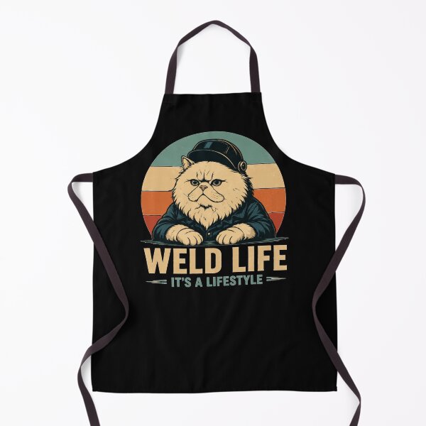 Item preview, Persian Cat – Weld Life It's a Lifestyle Retro Sunset designed and sold by RusticMeadow.