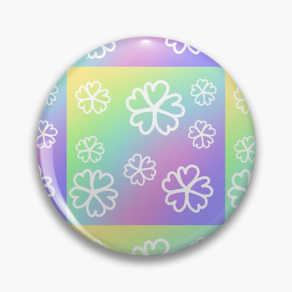 Item preview, Rainbow clover Flower Seamless/ Soft Dreamy Art  designed and sold by RuwaDesignArt.