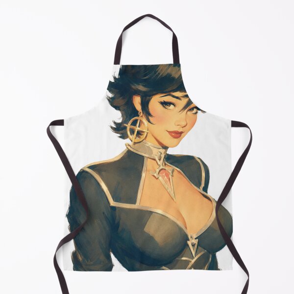 Item preview, Gothic Sorceress Pin-Up | Original Dark Fantasy Retro Illustration designed and sold by Cosplayvintage.