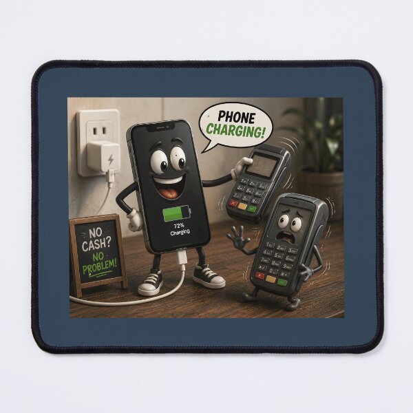 Item preview, Phone Charging Funny Contactless Payment Technology Design designed and sold by Hornace88studio.