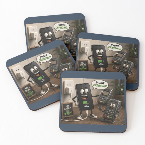 Item preview, Phone Charging Funny Contactless Payment Technology Design designed and sold by Hornace88studio.