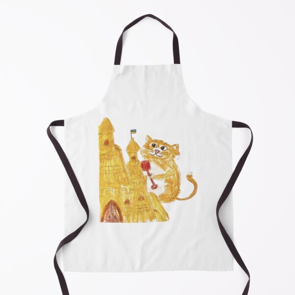 Item preview, Cute Ginger Cat Building a Sandcastle designed and sold by MagicYana.
