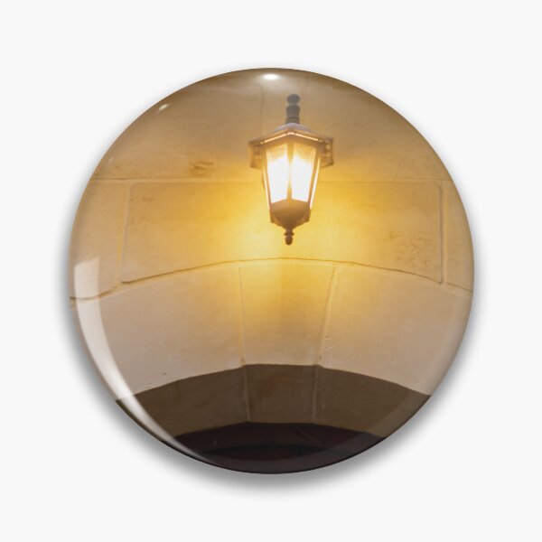 Item preview, Warm Wall Lantern Lighting Stone Archway Over Historic Entrance At Evening Glow designed and sold by Nmallia.