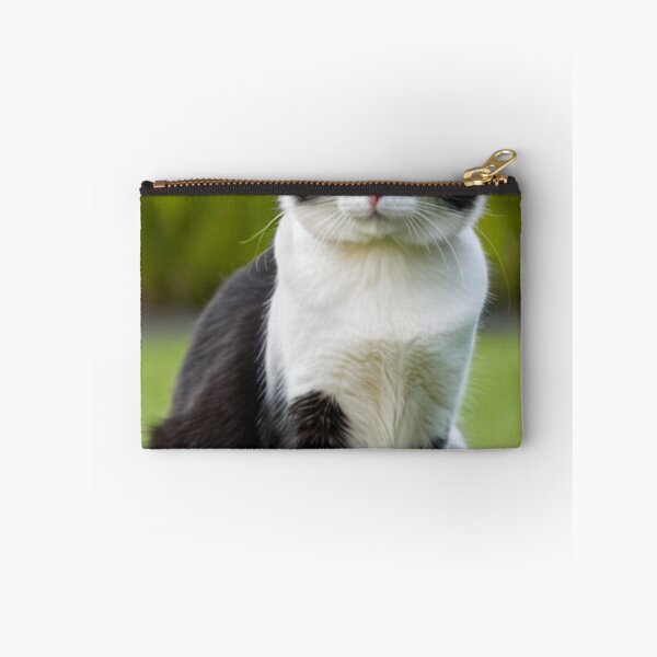 Item preview, Animals - Black and white bicolor cat, Elegant portrait with amber eyes designed and sold by World-Pets.