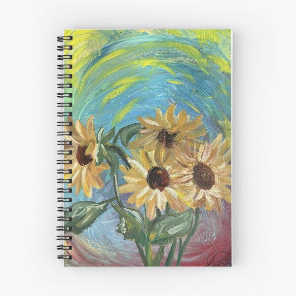 Item preview, Rainbow Bouqet colorful botanical painting designed and sold by Happy Mediums Art.