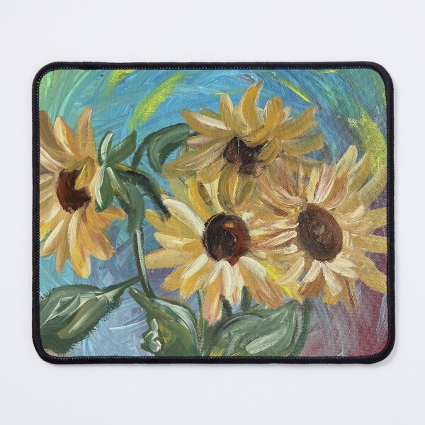 Item preview, Rainbow Bouqet colorful botanical painting designed and sold by Happy Mediums Art.
