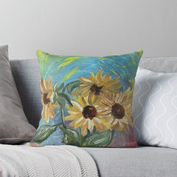 Item preview, Rainbow Bouqet colorful botanical painting designed and sold by Happy Mediums Art.