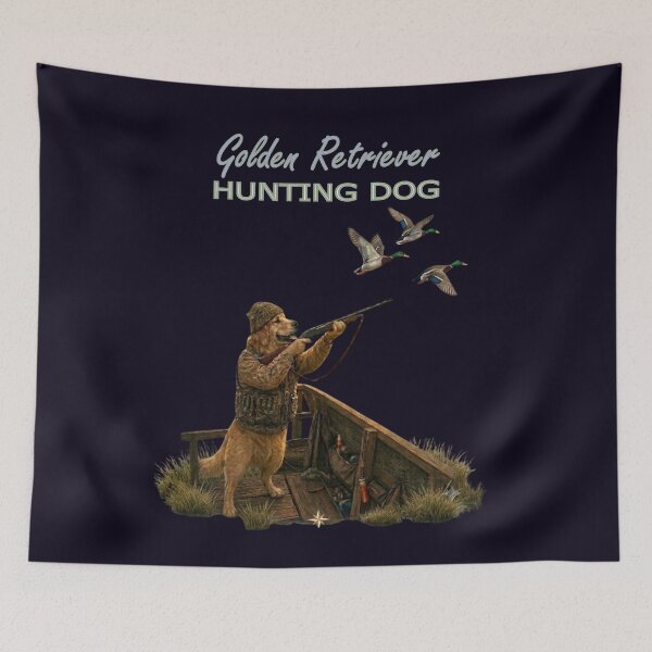 Item preview, GOLDEN RETRIEVER Duck Hunting Hunter Funny Canine Art designed and sold by PRINTSCHARMINGM.