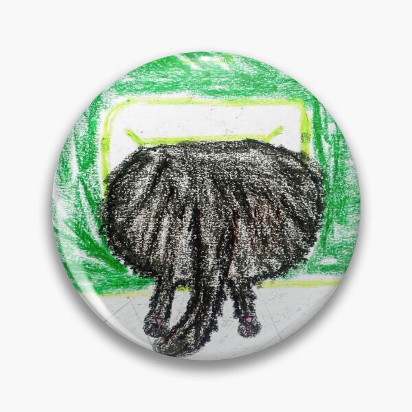 Item preview, Funny Black Cat Butt Stuck in Pet Flap Door designed and sold by MagicYana.