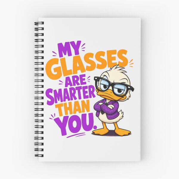 Item preview, My Glasses Are Smarter Than You Funny Duck humor designed and sold by PunchDrop.