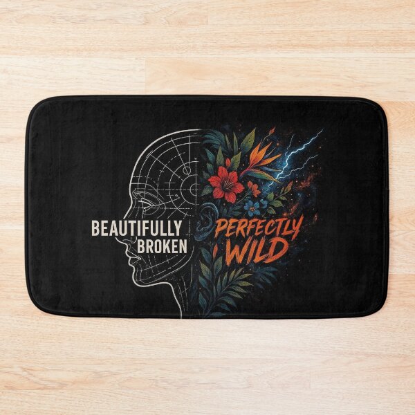 Item preview, Beautifully Broken Perfectly Wild - Neon Floral Duality designed and sold by AcosDesign.