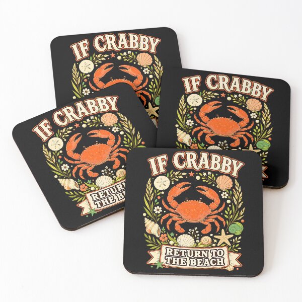Item preview, If Crabby Please Return to the Beach Funny Crab Wine Vacation  designed and sold by Rahamkshop.