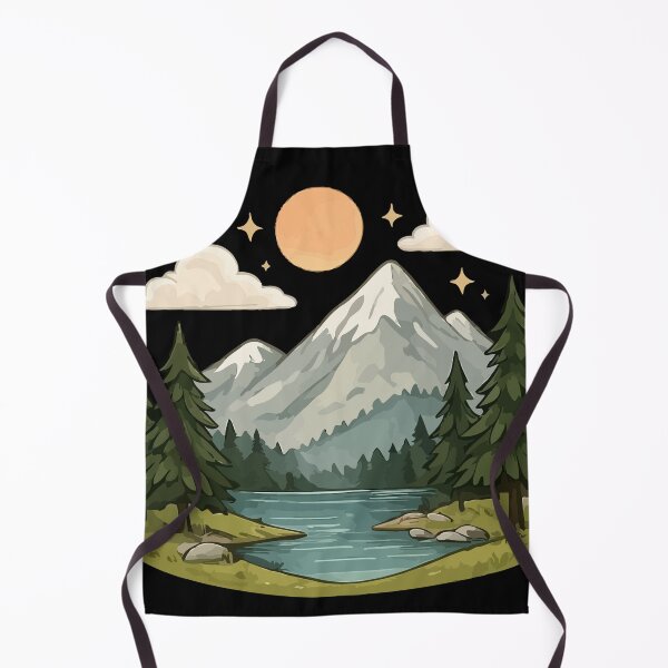 Item preview, Mountain Landscape Sticker | Nature Adventure Art designed and sold by RidaSalArt.