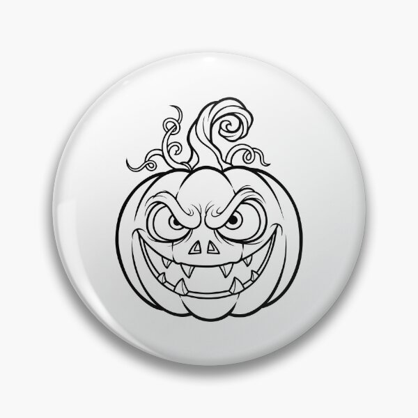 Item preview, Spooky Jack O'Lantern Face Illustration designed and sold by ArtPer-design.