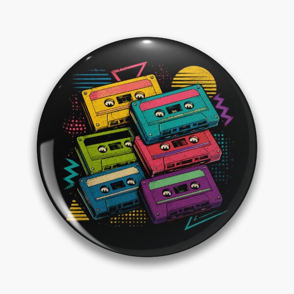 Item preview, Colorful Retro Cassette Tape Collection Vintage 80s Music designed and sold by Moizento.