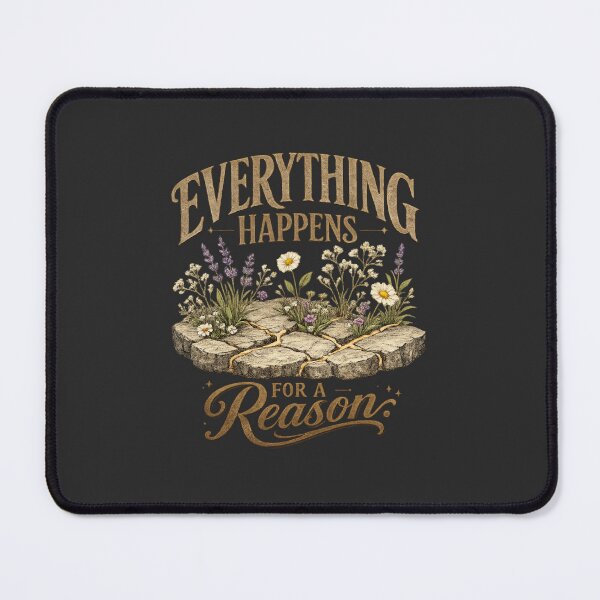 Item preview, Everything Happens for a Reason Wildflower Kintsugi designed and sold by PunchDrop.