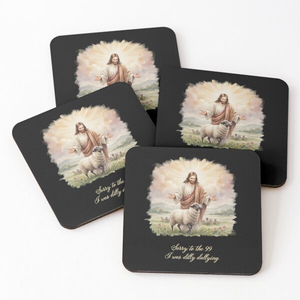 Item preview, Sorry to The 99 I was Dilly Dallying Christian Sheep Funny Religious Humor designed and sold by Redgiant87x.