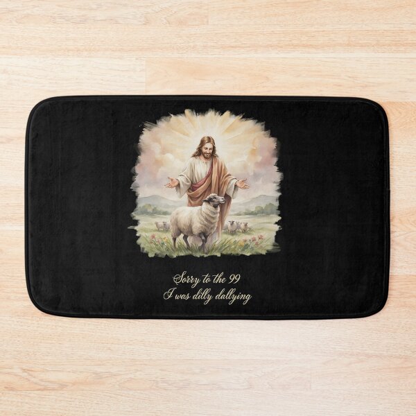 Item preview, Sorry to The 99 I was Dilly Dallying Christian Sheep Funny Religious Humor designed and sold by Redgiant87x.