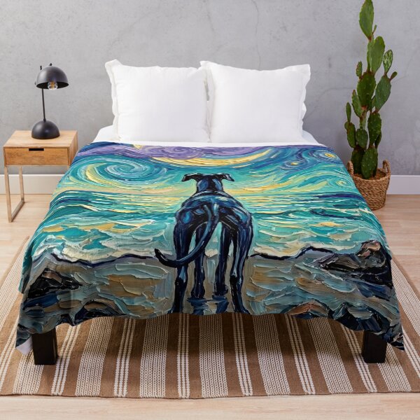 Item preview, Beach Night - Greyhound designed and sold by AjaTrier.