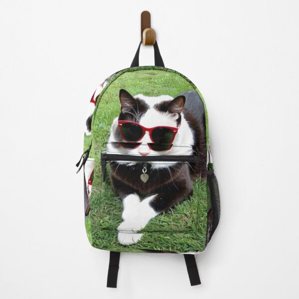 Item preview, Animals - Black and White Cat in Retro Wayfarer Sunglasses, Quirky 1980s Humor designed and sold by World-Pets.