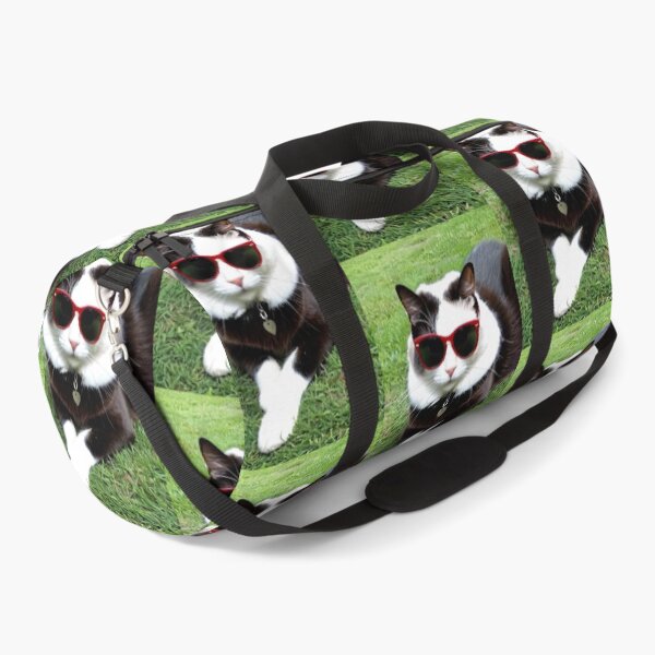 Item preview, Animals - Black and White Cat in Retro Wayfarer Sunglasses, Quirky 1980s Humor designed and sold by World-Pets.