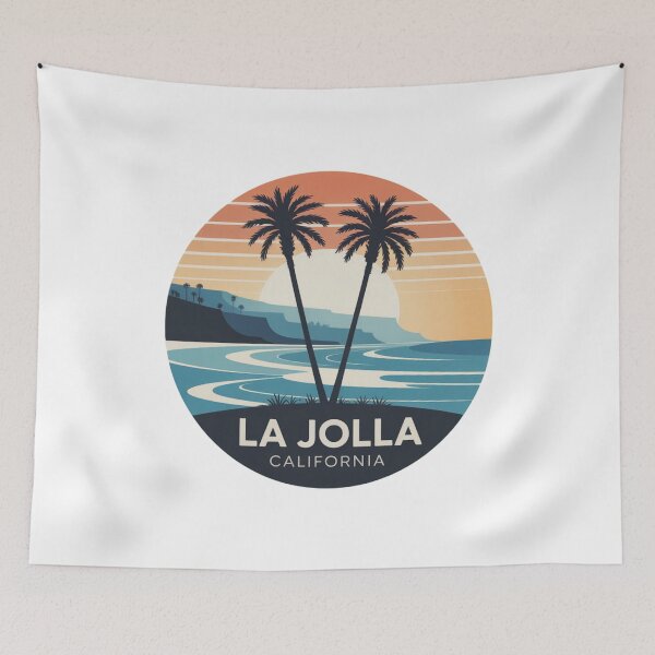Item preview, La Jolla California: Twin Palms Sunset designed and sold by CircinusStore.
