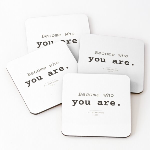 Item preview, Become who you are. Nietzsche, minimalist. Clear English. designed and sold by Will-to-Power.