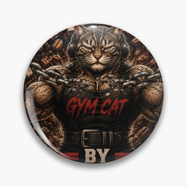 Item preview, Fueled by Beans Funny Gym Cat Coffee Vintage Fitness Gift designed and sold by Digistore1221.
