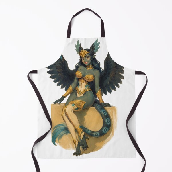 Item preview, Celestial Harpy Queen Pin-Up | Original Fantasy Retro Illustration designed and sold by Cosplayvintage.
