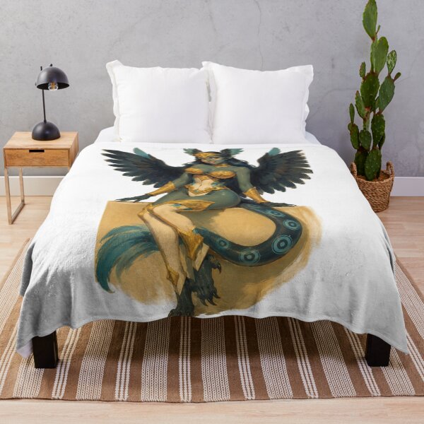 Item preview, Celestial Harpy Queen Pin-Up | Original Fantasy Retro Illustration designed and sold by Cosplayvintage.