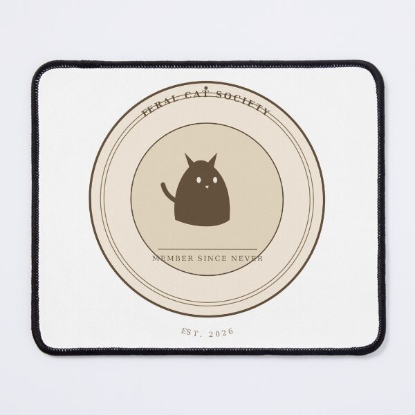Item preview, Feral Cat Society – Vintage Club Badge Emblem designed and sold by Smartfingres.