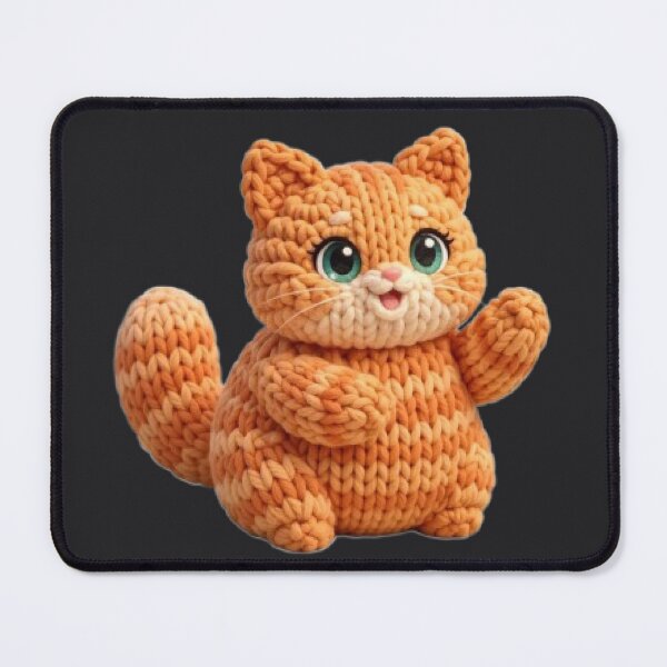 Item preview, Cute Crochet Cat Plush Kawaii designed and sold by Luna's World - Moody Vibes Studio.