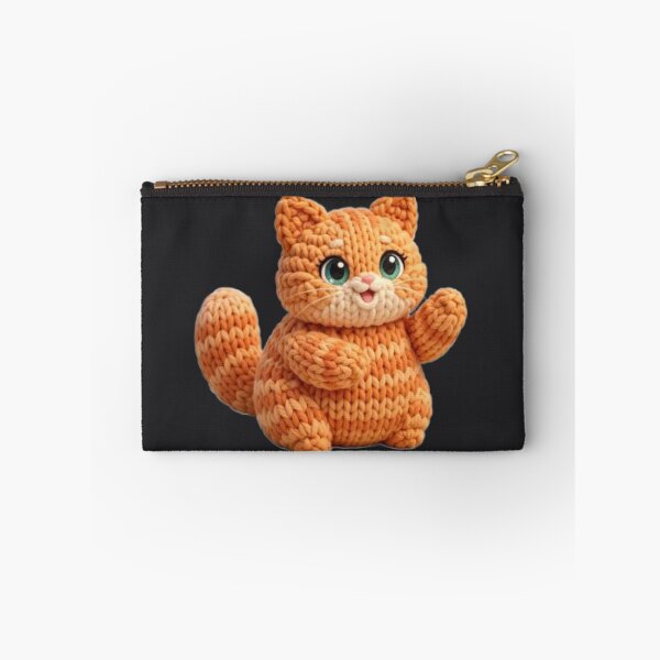 Item preview, Cute Crochet Cat Plush Kawaii designed and sold by Moody Vibes Studio.