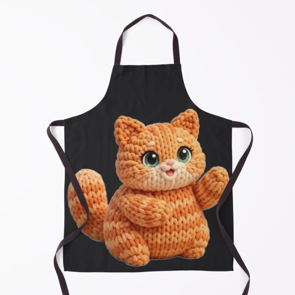 Item preview, Cute Crochet Cat Plush Kawaii designed and sold by Luna's World - Moody Vibes Studio.