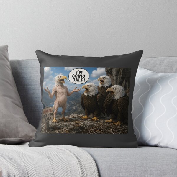 Item preview, I'm Going Bald Funny Bald Eagle Pun designed and sold by Hornace88studio.