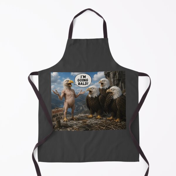 Item preview, I'm Going Bald Funny Bald Eagle Pun designed and sold by Hornace88studio.