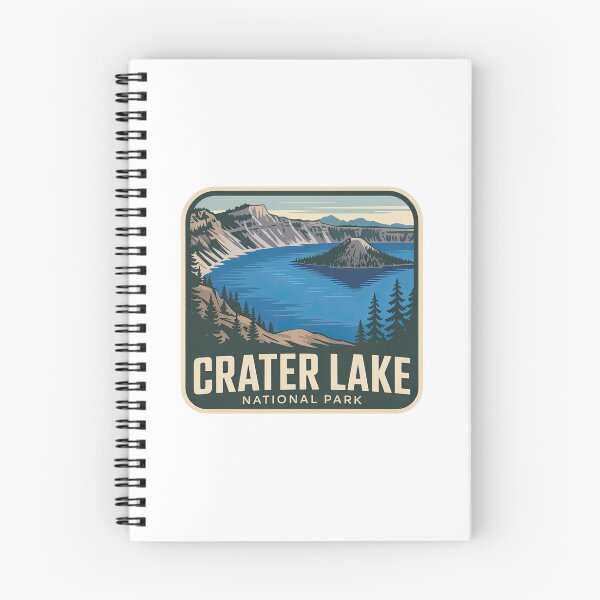 Item preview, Crater Lake National Park Vintage Travel Badge designed and sold by Teelogic.