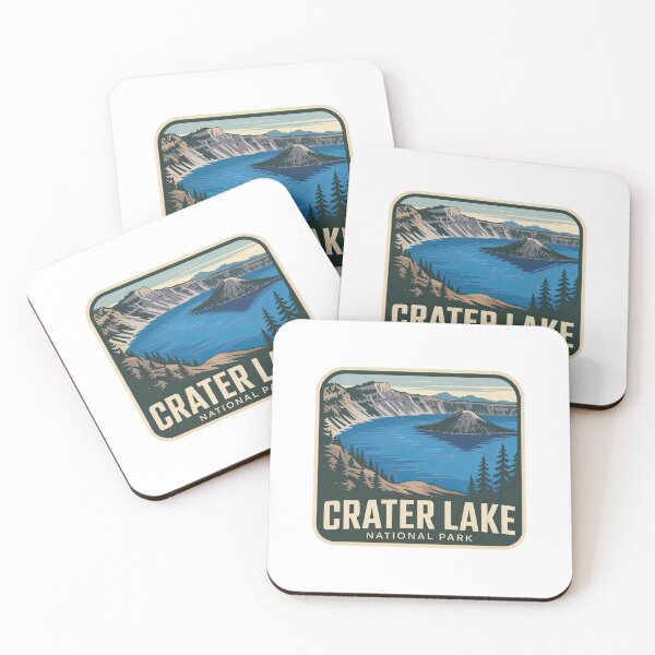 Item preview, Crater Lake National Park Vintage Travel Badge designed and sold by Teelogic.