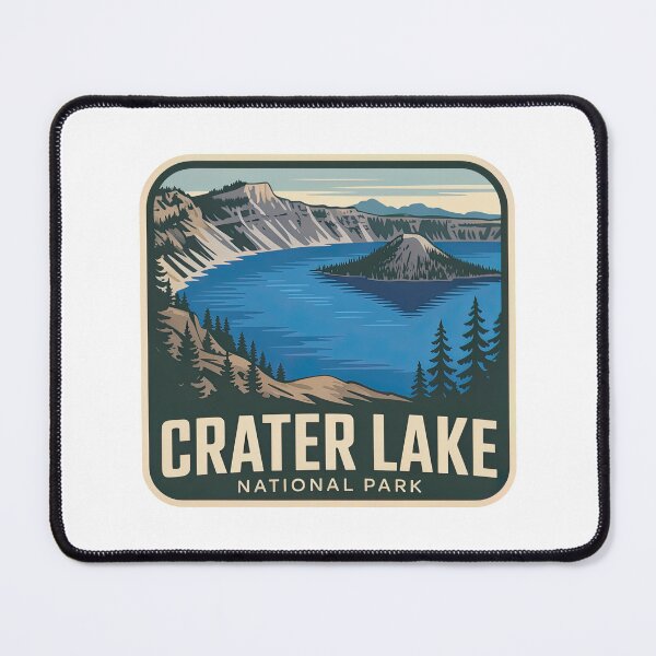 Item preview, Crater Lake National Park Vintage Travel Badge designed and sold by Teelogic.