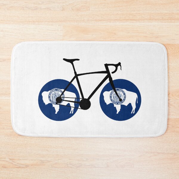 Artikelvorschau, Wyoming Flagge Radfahren entworfen und verkauft von Esskay Designs.