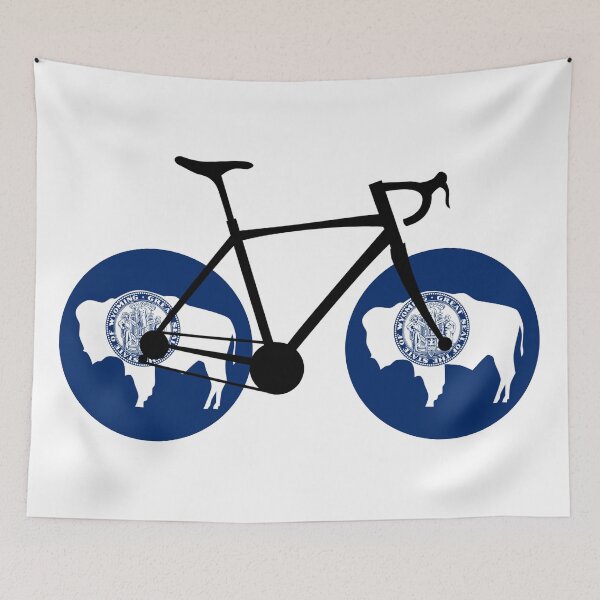 Item preview, Wyoming Flag Cycling designed and sold by Esskay Designs.