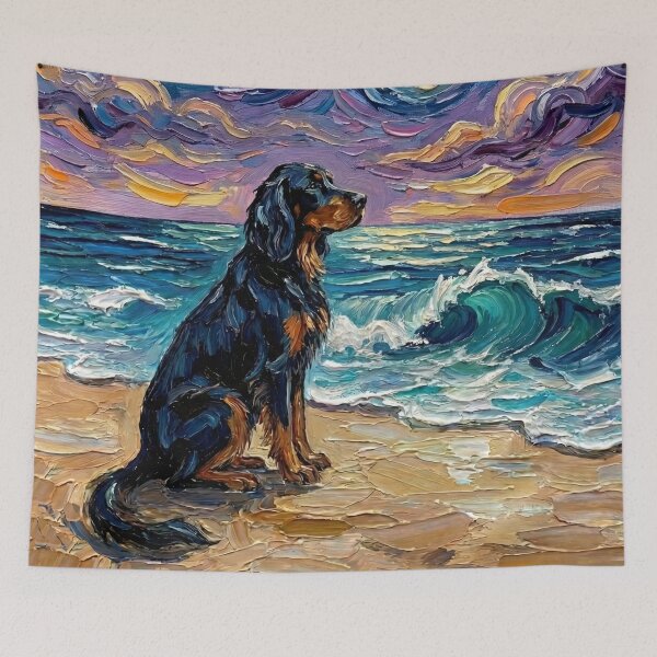 Item preview, Beach Night - Gordon Setter designed and sold by AjaTrier.