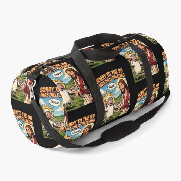 Item preview, Sorry to The 99 I was Dilly Dallying Christian Sheep Religious Humor designed and sold by Redgiant87x.