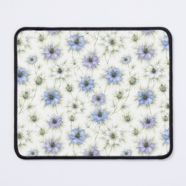 Item preview, Nigella Love in a Mist Watercolor Ethereal Seamless Pattern designed and sold by Inkworksbyshery.