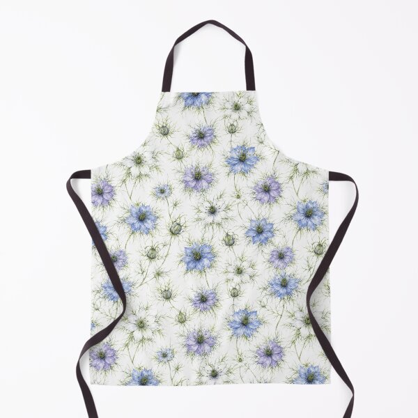 Item preview, Nigella Love in a Mist Watercolor Ethereal Seamless Pattern designed and sold by Inkworksbyshery.