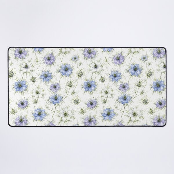 Item preview, Nigella Love in a Mist Watercolor Ethereal Seamless Pattern designed and sold by Inkworksbyshery.