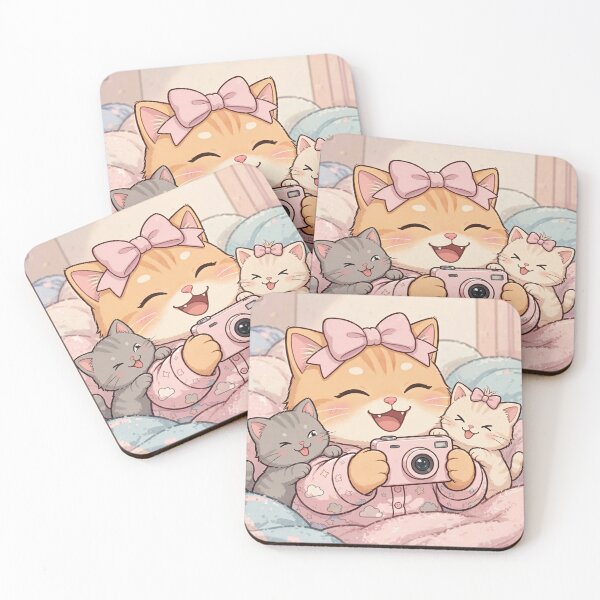 Item preview, Cozy Cat Family Selfie Moment designed and sold by Moody Vibes Studio.