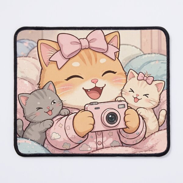 Item preview, Cozy Cat Family Selfie Moment designed and sold by Moody Vibes Studio.
